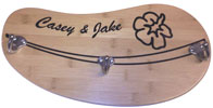 Personalized Bamboo Hang 3 Rack