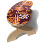 Red and Gold Hawaiian Surfbord Step Stool