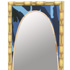 Blue Camo Tiki Surfboard Mirror