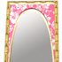 Pink Hawaiian Tiki Surfboard Mirror