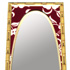 Red Hawaiian Tiki Surfboard Mirror